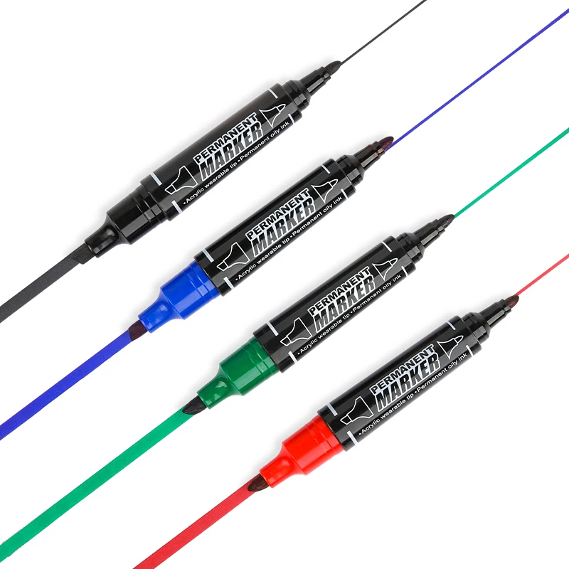 Gxin G-116 4 цвета двухконтурные маркеры спиртовые перманентные водостойкие масляные заводская цена набор перманентных маркеров