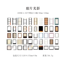 100pcs/lot Memo Pads Material Paper Memories Preface DIY Scrapbooking Cards Junk Journal Retro Background Decoration Paper