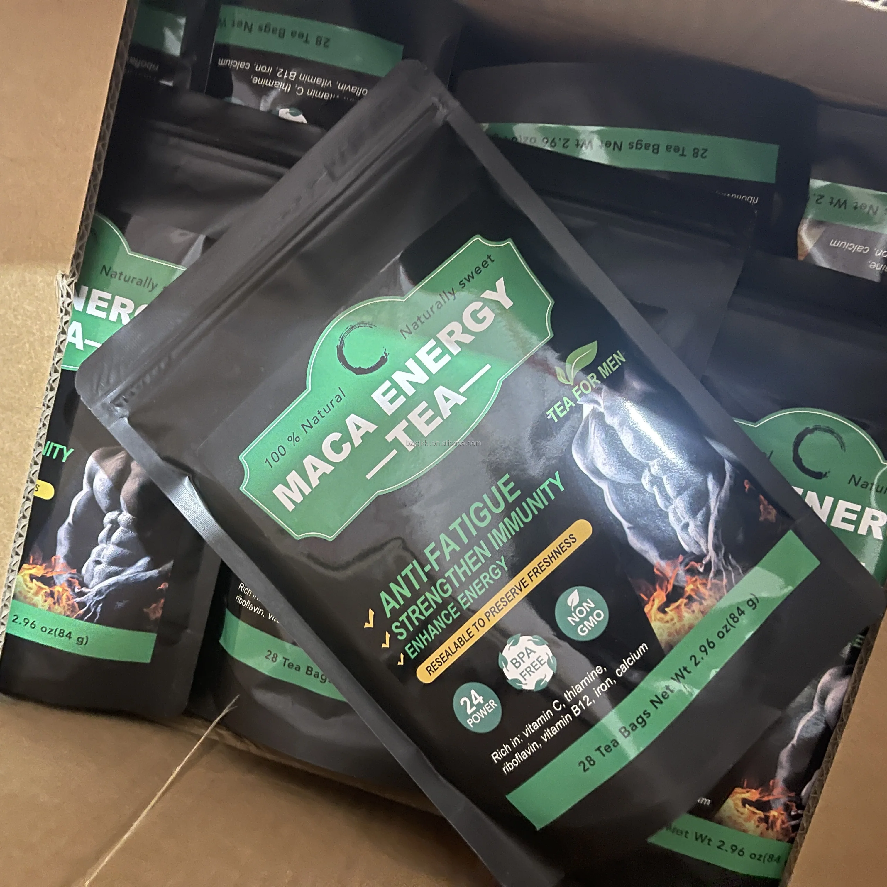 High quality Nourishing kidney male fertility man booster tea and woman love ginseng sexual maca energy tea