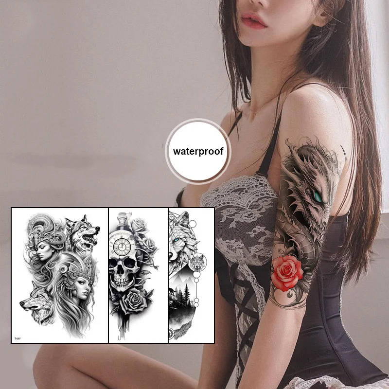 Most Popular High Quality Sticker Miniature Waterproof Temporary Body Temporary Arm Tattoos Stickers