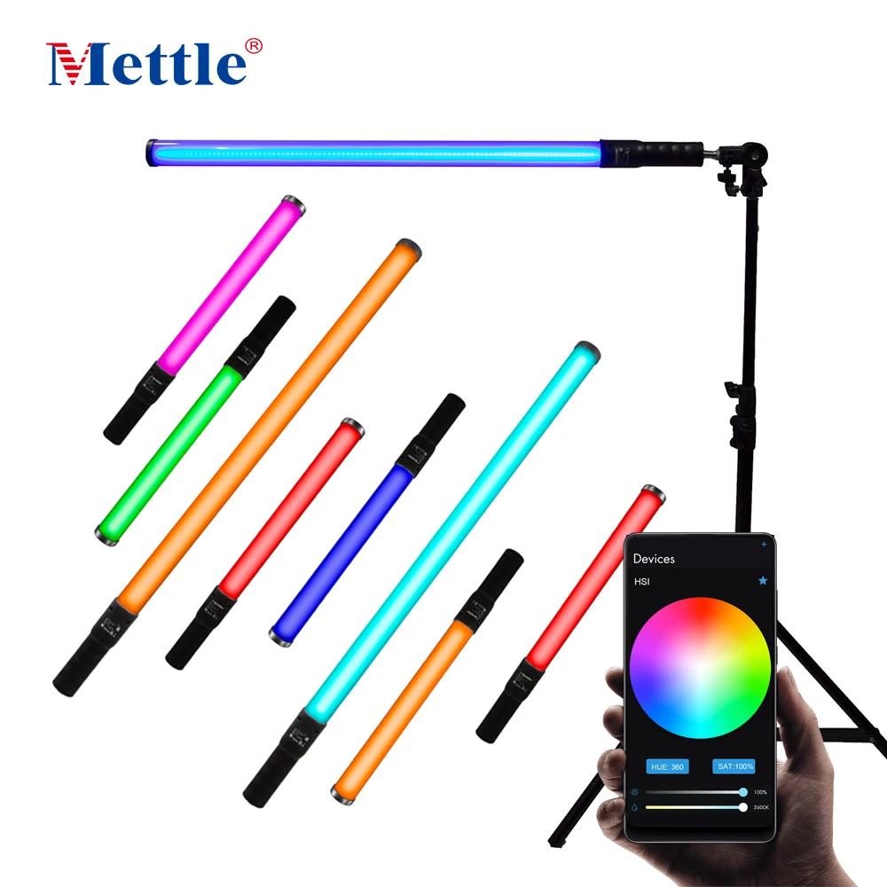 METTLE RGB LED Light 36W Portable Video Lights 2800K-8000K For Tiktok