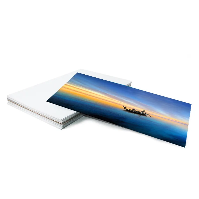 Popular 0.45mm thick one side print sublimation aluminum photo panel a4 20*30cm glossy white plate sheet blanks