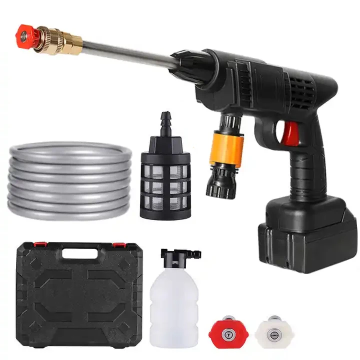 48V Portable Wireless Car Wash Machine Household Vehicle Lithium Battery Rechargeable Car Wash Gun (1600838254029)