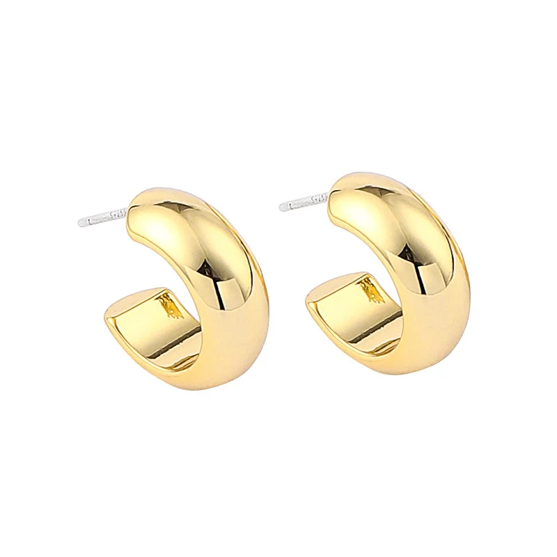 Custom Women Fashion 18K Gold Chunky Charm Earring Set Designer Korean Drop Star Pearl Flower Heart Stud Hoop Huggie Earrings