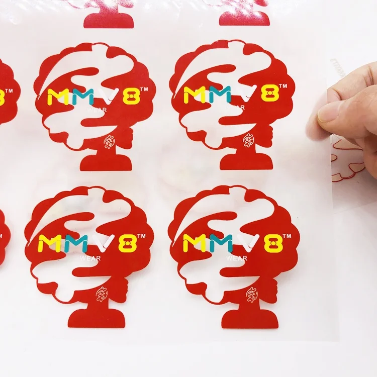 Clothing Printing Labels Manufacturer Custom Pattern Logo Heat Transfer for T Shirt