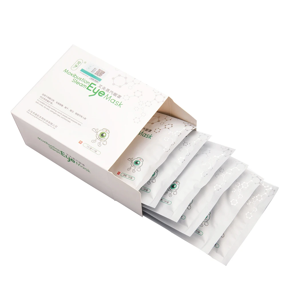 Оптовая продажа Паровая маска для глаз от мокса mugwort снятия усталости