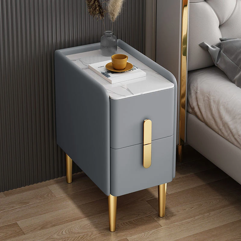 Smart nightstand  Simple Small ultra-narrow  Cortex Wireless charging Bedroom storage rack  night table bedside table tall boy