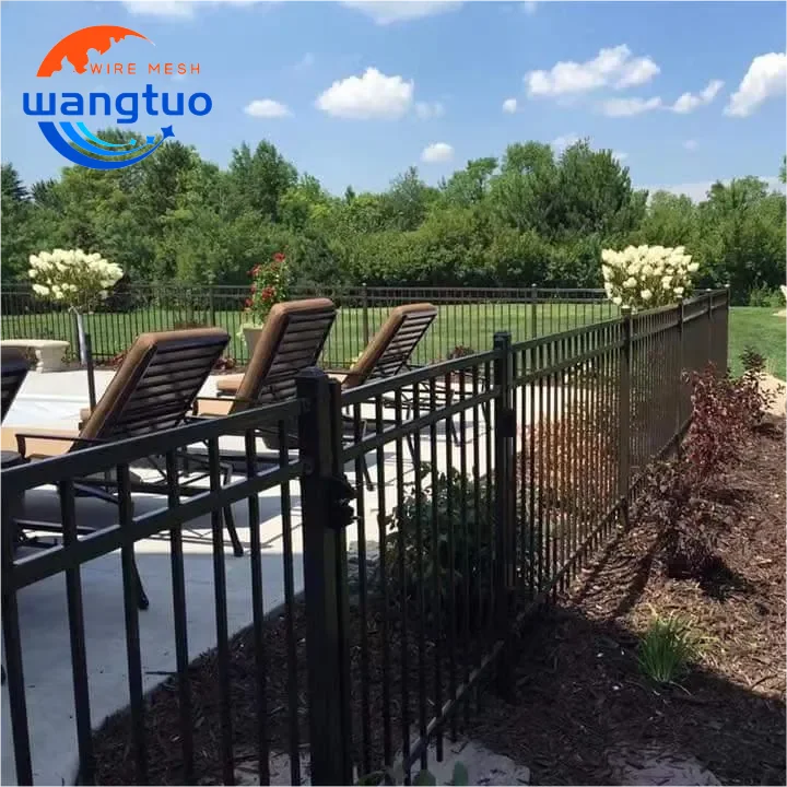 Современный экструдированный горизонтальный Алюминиевый металлический уединенный садовый решетчатый забор наружный защитный с порошковым покрытием
