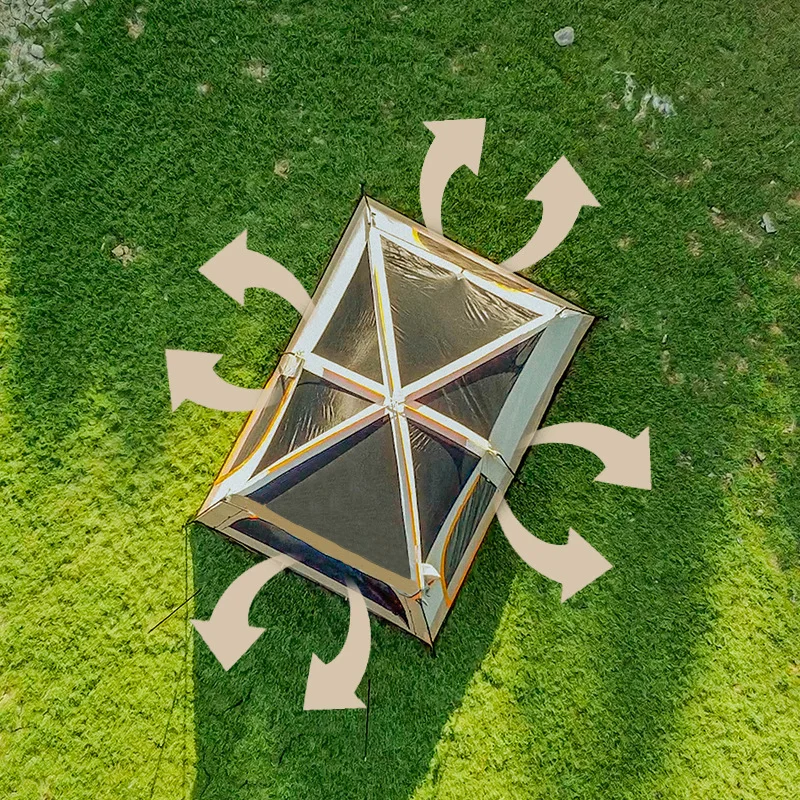 Hot sale  Waterproof Extra Large Space 5 To 8 Persons Portable Family Outdoor Camping Tent