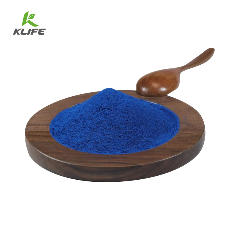 Klife blue spirulina powder organic/blue spirulina phycocyanin powder/Blue Spirulina Phycocyanin E18 Powder