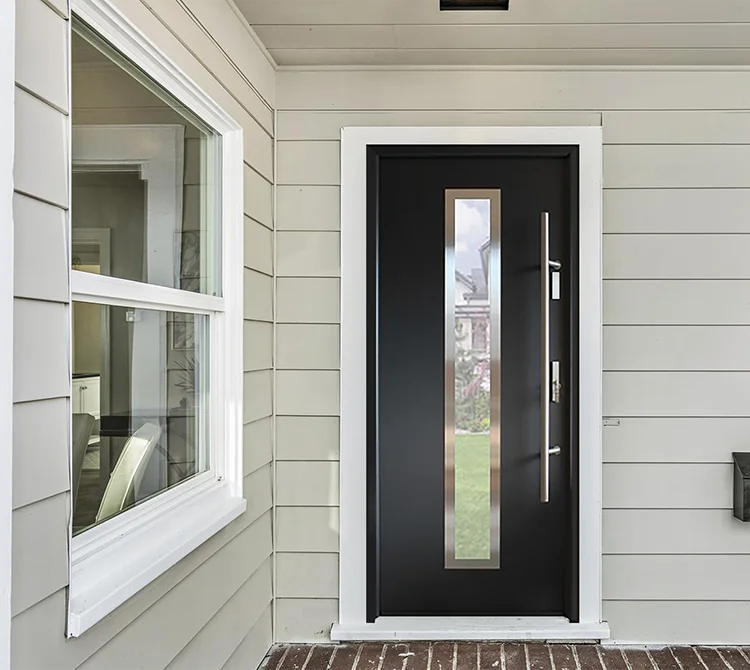 Original Exterior Front Stainless Single Gate Entry Home Design Decorative Metal Custom Steel Security Door For Villa Home Door