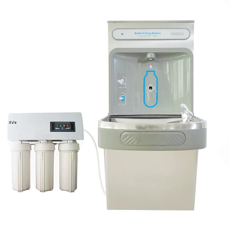 Stainless Steel Wall Mounted Water Cooler Dispenser with RO filter