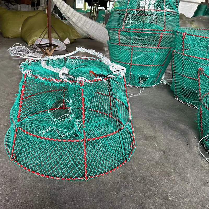 Heavy Duty Convenient Collapsible Design Folding lobster pot rectangle king crab trap