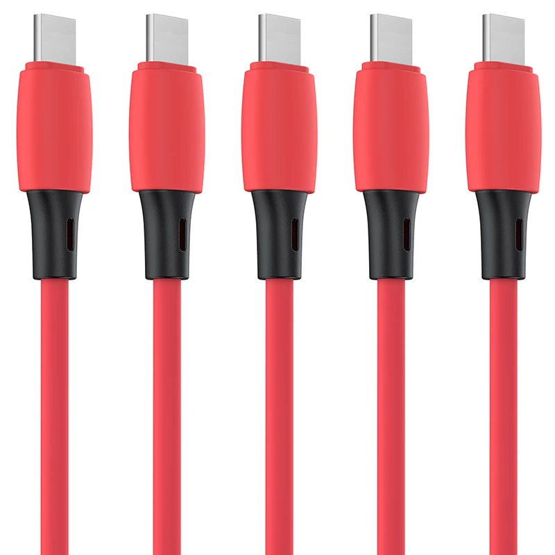 Flash sales USB cable colorful OEM 2m soft rubber fast charging cord for iphone apple