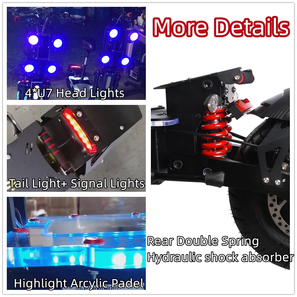 SN72  8000W 72 V 45AH Dual motor E scooter powerful scooters off road electric scooter