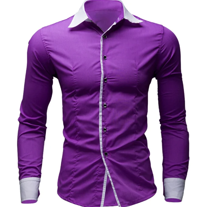 
Popular Male Shirts Fashion Man Business Shirt Men Simple Shirts 