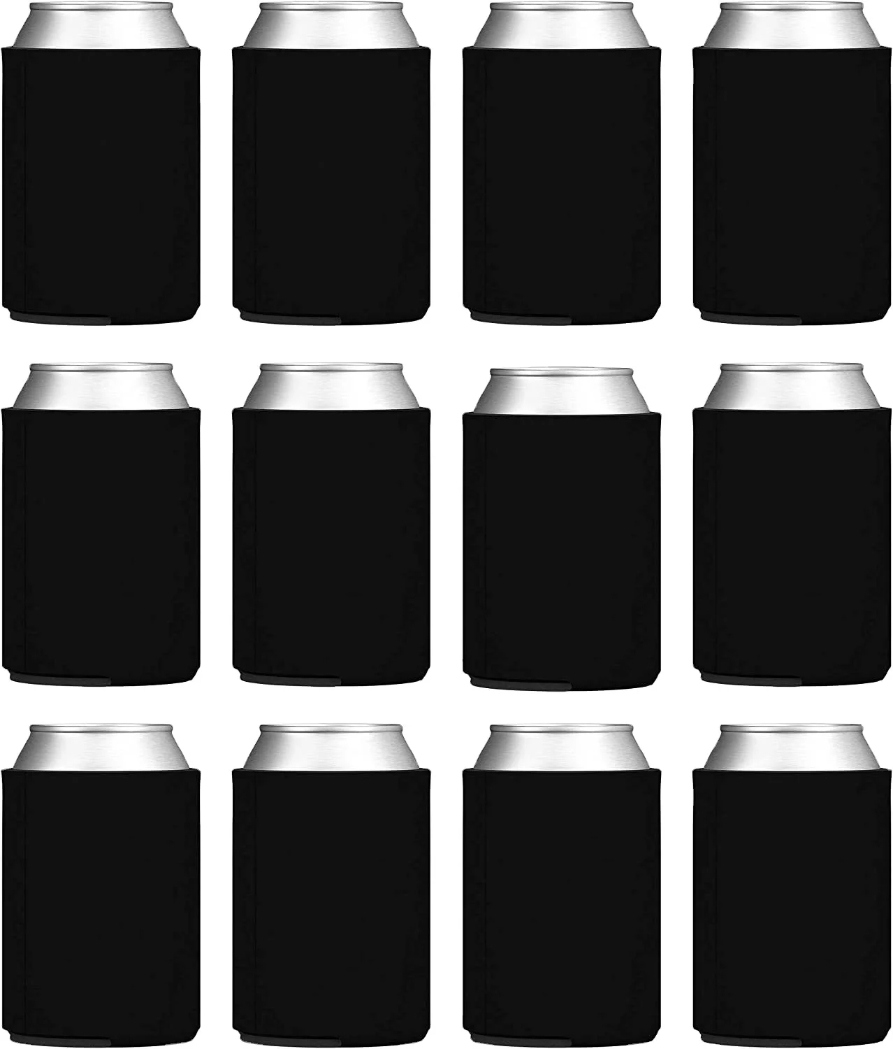 Custom Insulated Beer Can Coolers, Reusable Sleeves for Water Bottles, DIY Covers for Parties, Events, Weddings