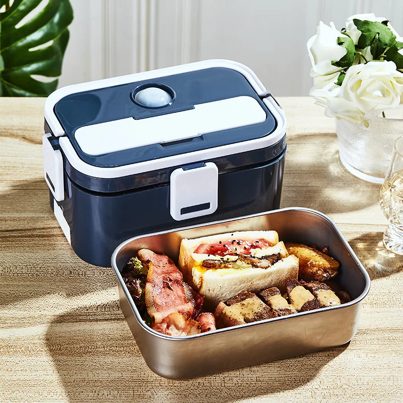 Onsin Stainless Steel Bento Lunch Box Leakproof Portable Pluggable Office Car Lunch Box