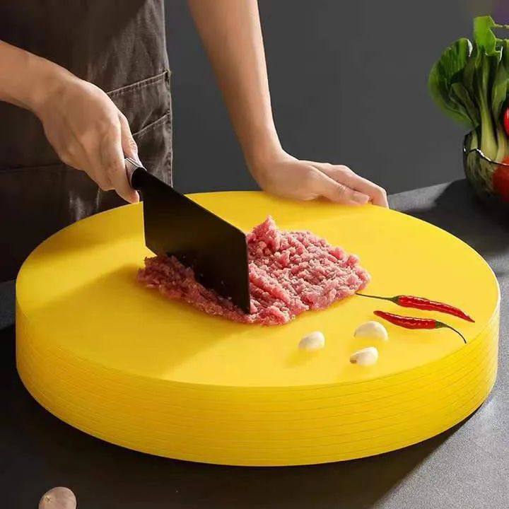 Высокое качество разделочная доска блок Толстая круглый пластиковый мясника