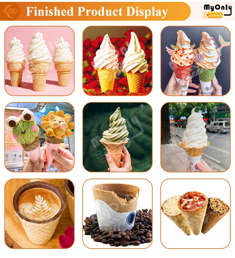 MY Ice Cream Cono De Helado Biscuit Cup Make Machine Waffle Cone Maker Machine in Pakistan