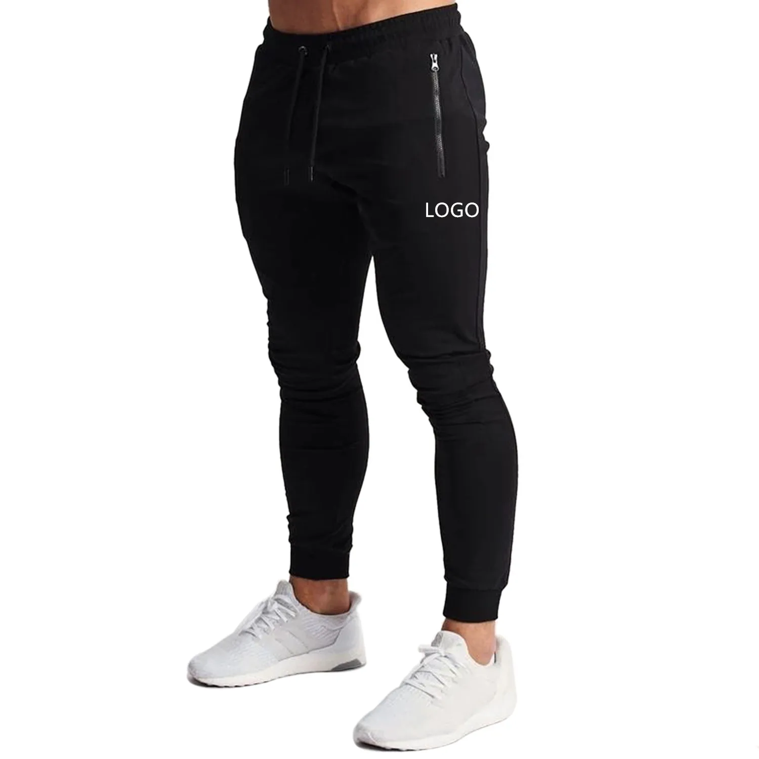 
High Quality Private Label Khaki Polyester Mens Fashion Slim Fit Jogger Sweatpants  (62400262373)