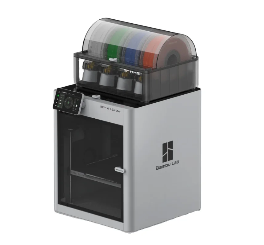 Bambu Lab Fully Automatic Leveling Large Size High Speed Multicolor Support 16 Color  X1-Carbon Combo 3D Printer