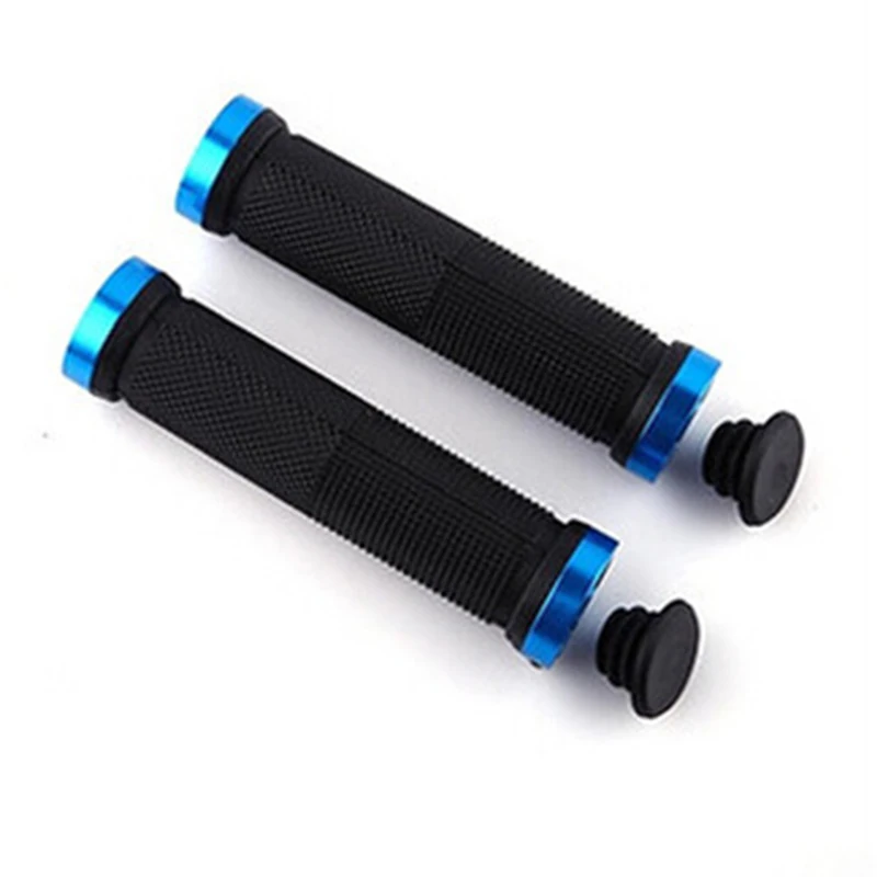 Rubber-locked meat ball horns non-slip shock-absorbing mountain straight handle folding universal bicycle handle