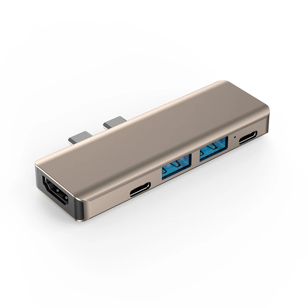 USB-концентратор SOYEER 5 в 1, адаптер 3,1 с 4K HD TF SD кардридером, 87 Вт PD, зарядка, аксессуары, концентратор типа 2102