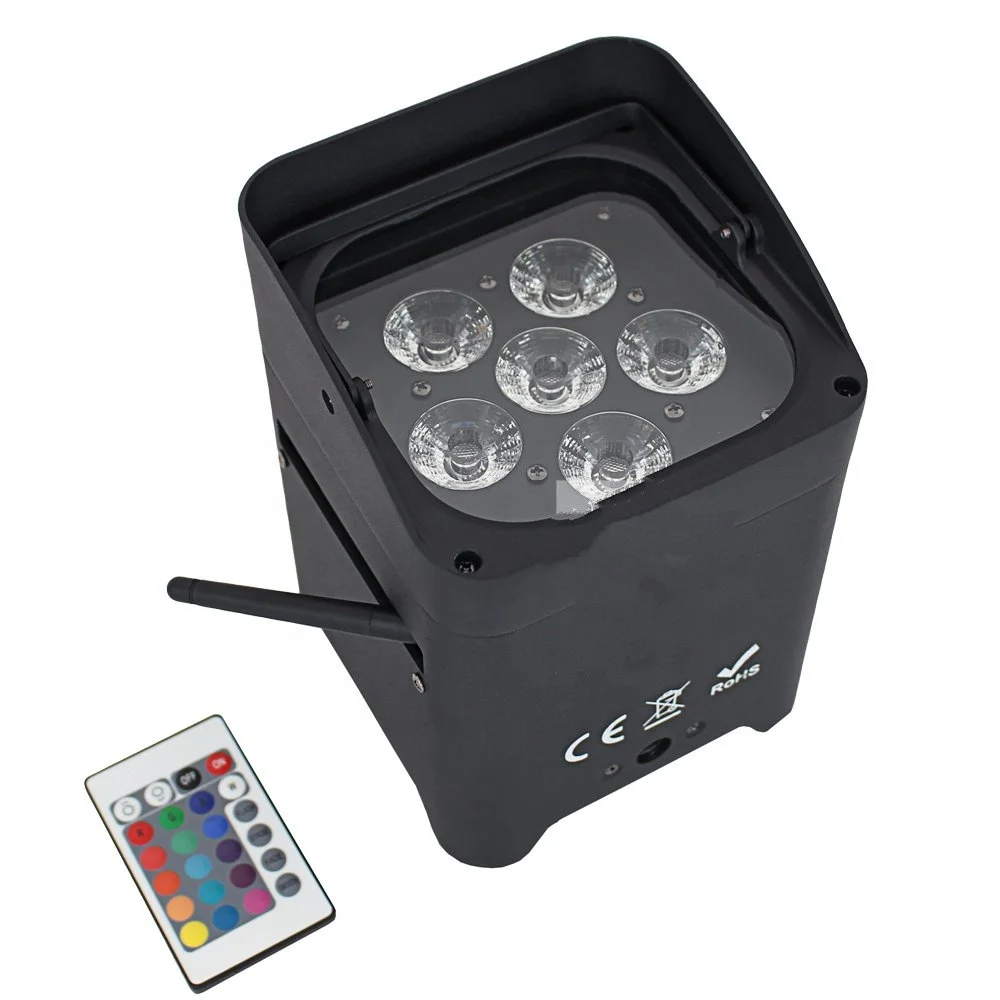 Freedom PAR WiFi IR Remote Wireless Disco LED PAR Battery Uplighs wireless uplight smart DJ S6 battery powered wireless dmx led