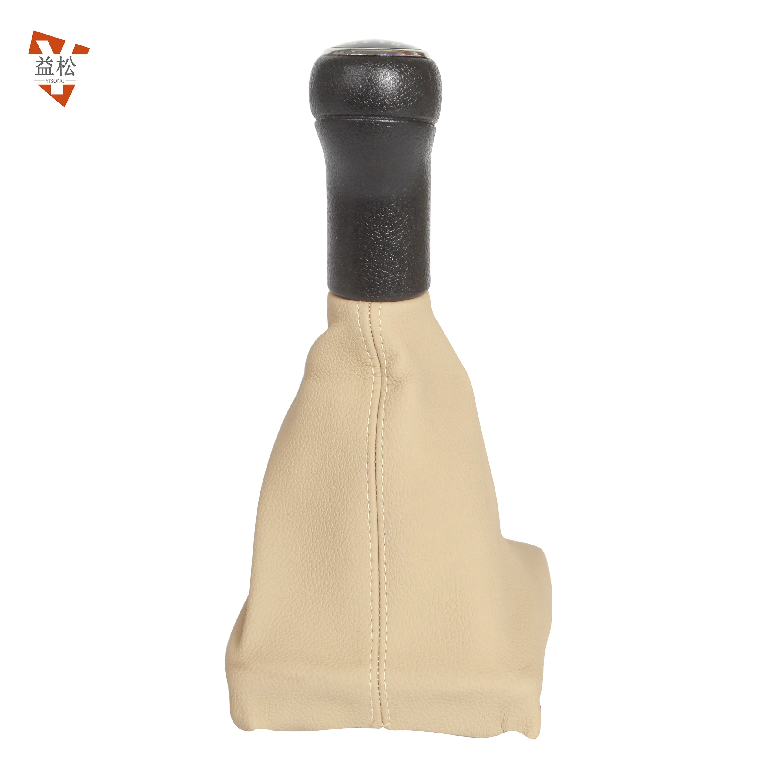 Manufacture auto parts car gear shift knob beige leather 6 speed cover knob for audi A6 L gear shift cover OEM 4G0 863 278 D