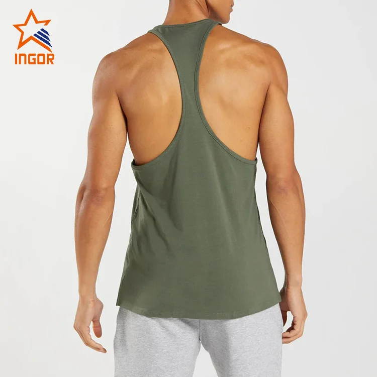 Unisex Cotton Sleeveless Gym Shirt Men  Workout Tank Top Gym Stringer