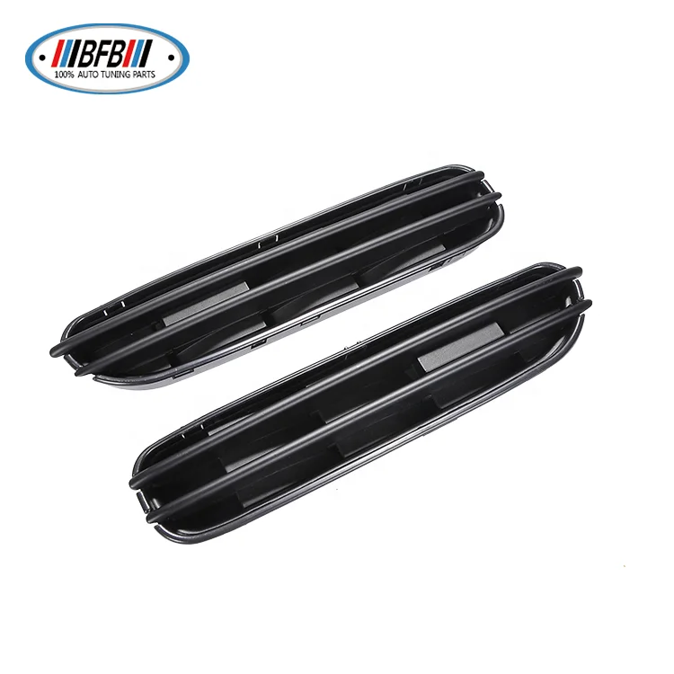 ABS Matt Black Side Vent For BMW E60 E39 M5 2006-2010 Side Grill Fender Replacement
