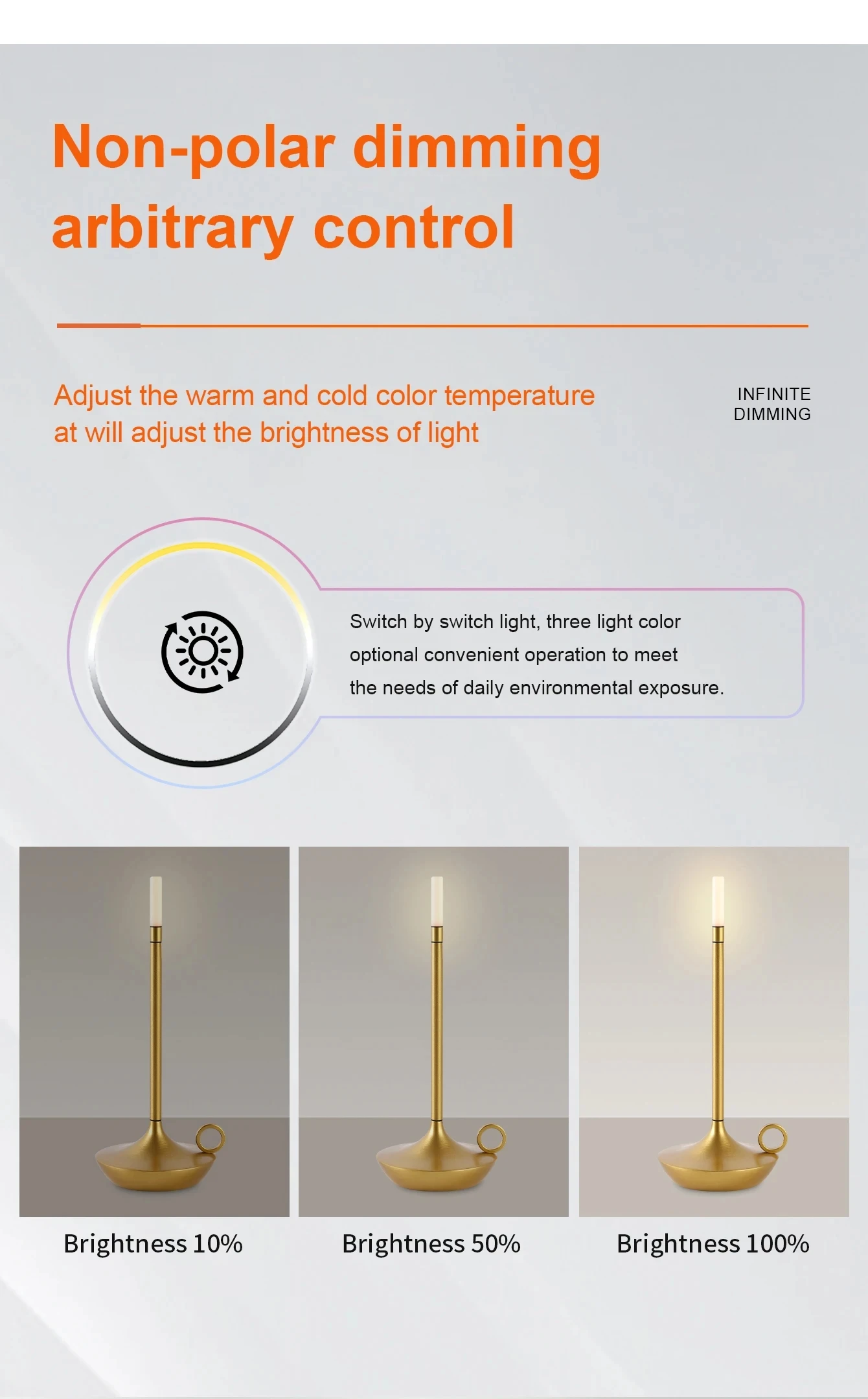 USB Plug Rechargeable Bed Reading Book Night Light LED 3 Modes Dimming Eye Protection Light Bedside Table Lamp