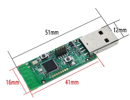 Беспроводная плата Zigbee CC2531 Sniffer, модуль анализатора протокола антенны, USB-интерфейс Dongle
