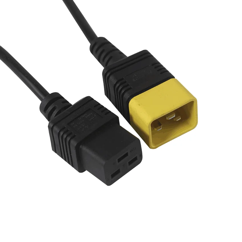 AC 250V 16A IEC 320 C19 C20 мужской женский Ac сборки удлинитель шнура питания соединительным шнуром