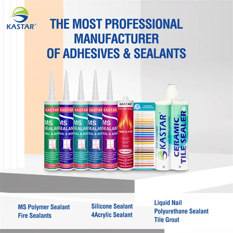 Waterproof Firestop Sealant Ms Polymer Acrylic Silicone Sealant Liquid Nail Free Gp Glass Glue Polyurethane Sealant Adhesive