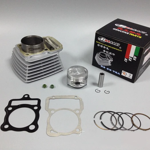 Motorcycle Cylinder Piston Ring Gasket Kit 63.5mm for CG200  ZS196 200cc