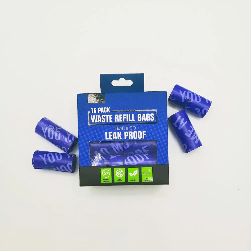 FSD OEM Custom Private Label Wholesale Plastic Thick Dog Waste Poop Bags Biodegradable For Training