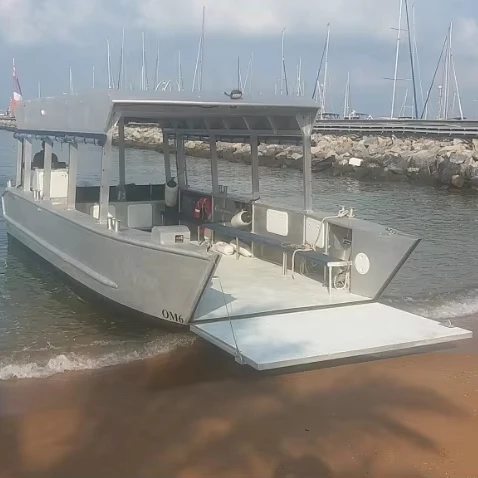 Sea King 9-11m Landing Craft Marine Use Aluminum Passenger Boat with Hard Top