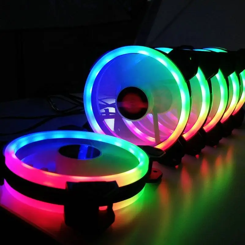 Кулер компьютерный Coolmoon RGB с дистанционным управлением 120*120*25 120