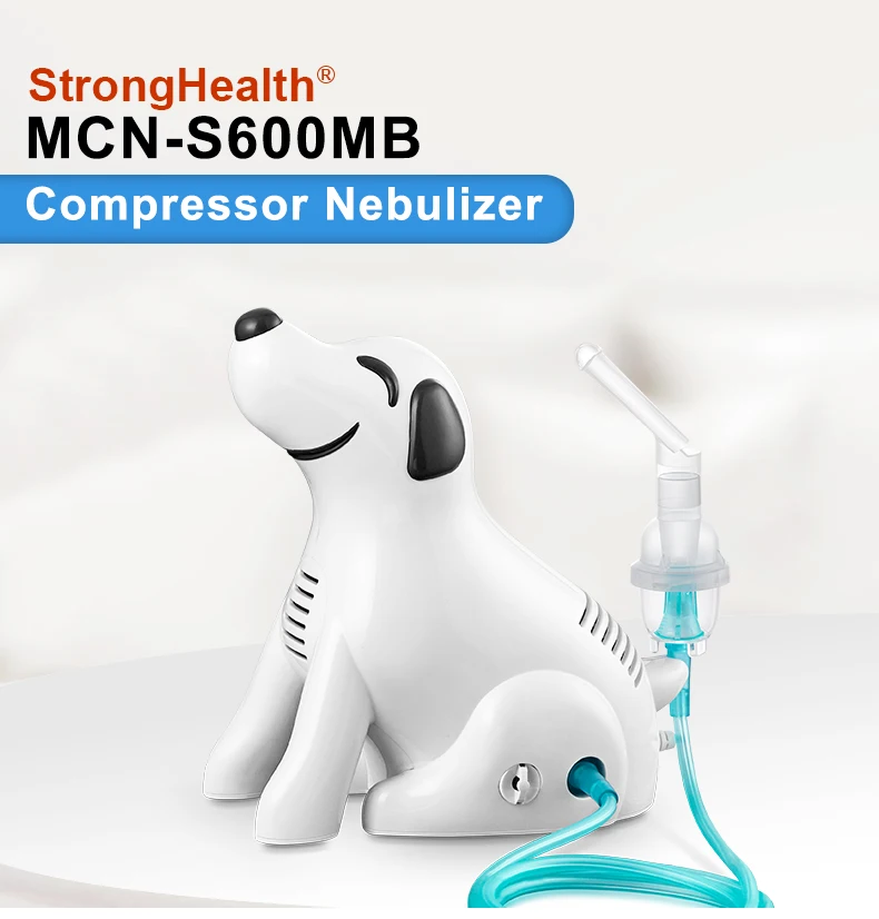 Cartoon Animal Air Compressor Nebulizer Dog Shape Inhaler Adorable Cool Mist Humidifier for Home Hospital Use