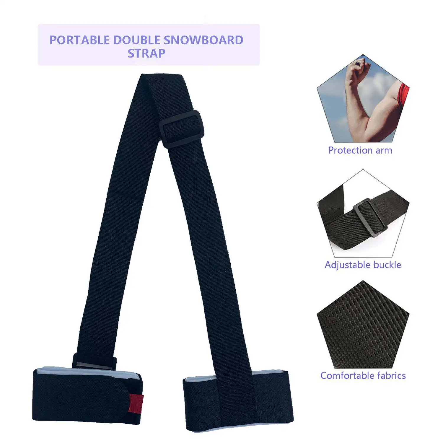 High Quality OEM Alpine Ski Carrier Strap