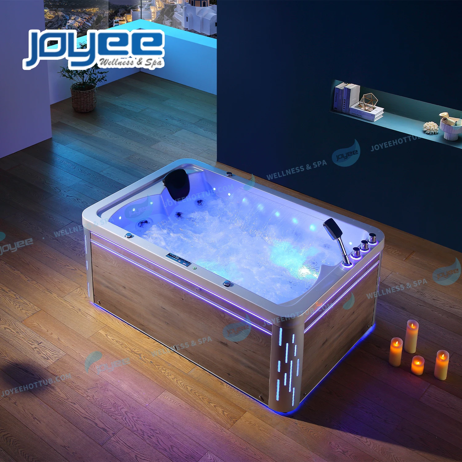 JOYEE Modern SPA for 3 person spa tubs whirlopool bathtub with pure acrylic material massage bathtub spa bath