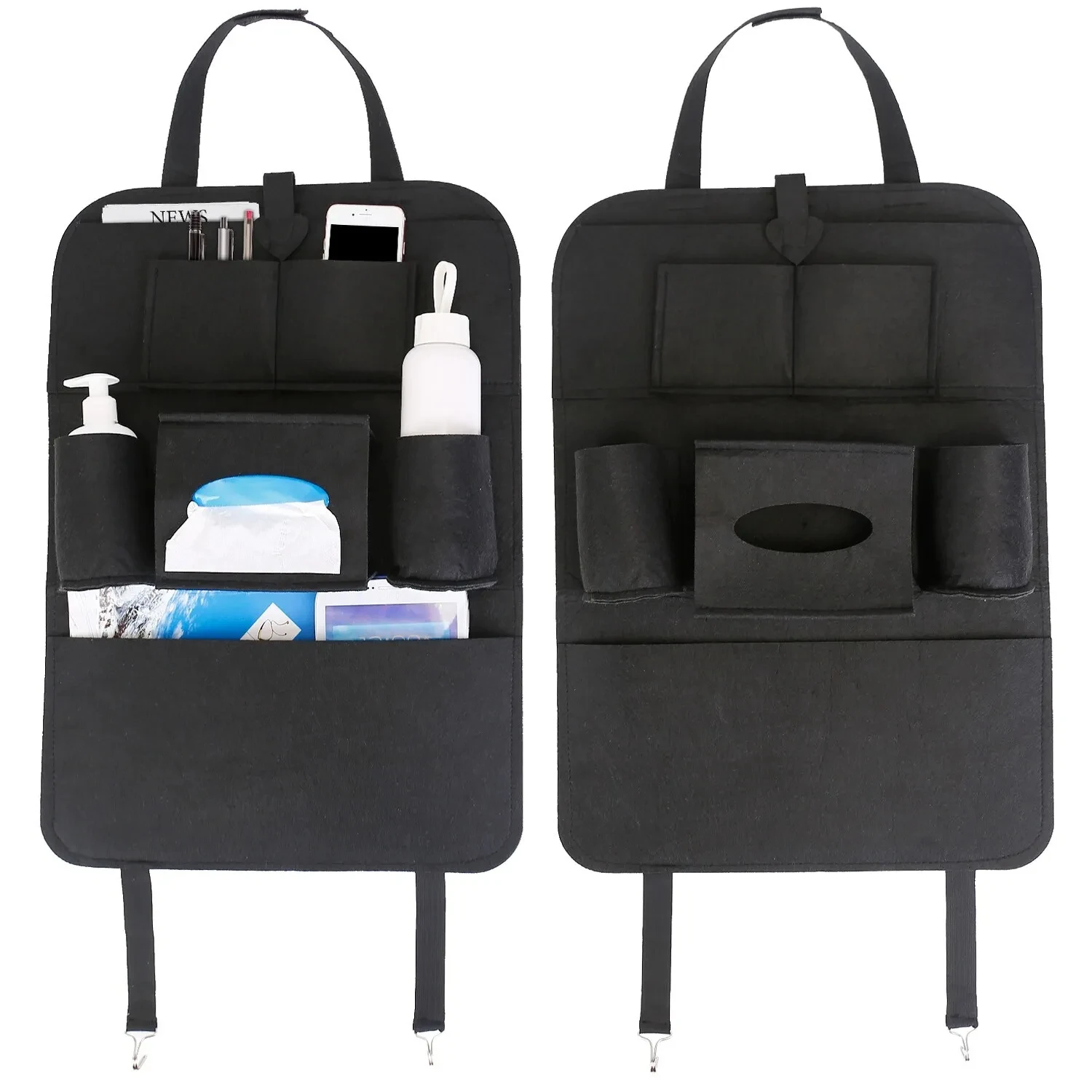 Car Seat Back Organizer Keep Your Car Neat and Organized Wheels Vehicle Sorting Bag