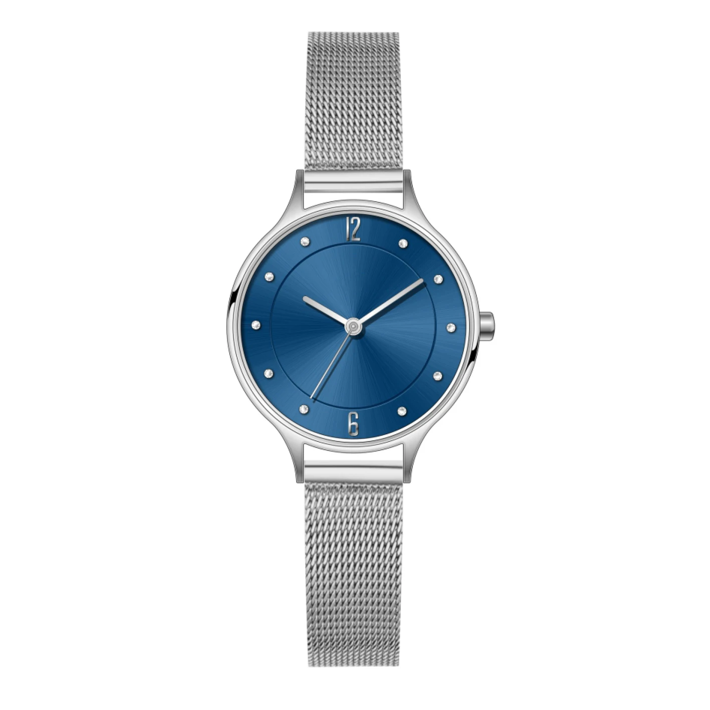 Luxury Stainless Steel Mesh Strap Women Ladies Quartz Wristwatch Watch Japan Movement Quartz Watch Stainless Steel Back