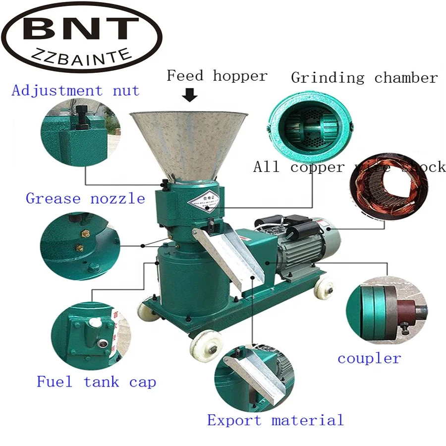 Supply Bainte granule machine Peletizadora de plastico usada flat mold feed granule machine manufacturers