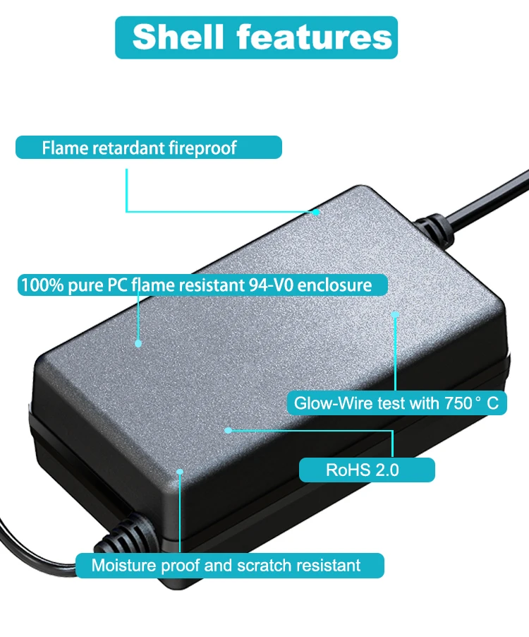 Supply AC DC 5060Hz 9V 12V 24V 5A 6A 4 pin 60W 72W PC Desktop Power Adapter for TV LCD Monitorscreen
