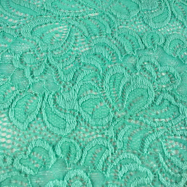 High Quality Embroidery Lace Fabric Nylon Spandex Stretch Chantilly Lace Fabric For Dress