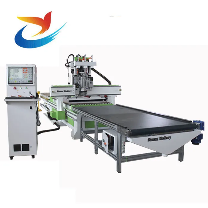 China Manufacturer 1325 Woodworking Furniture Cnc Router Drilling Machinery With Two 6.0kw air Cooling Spindles