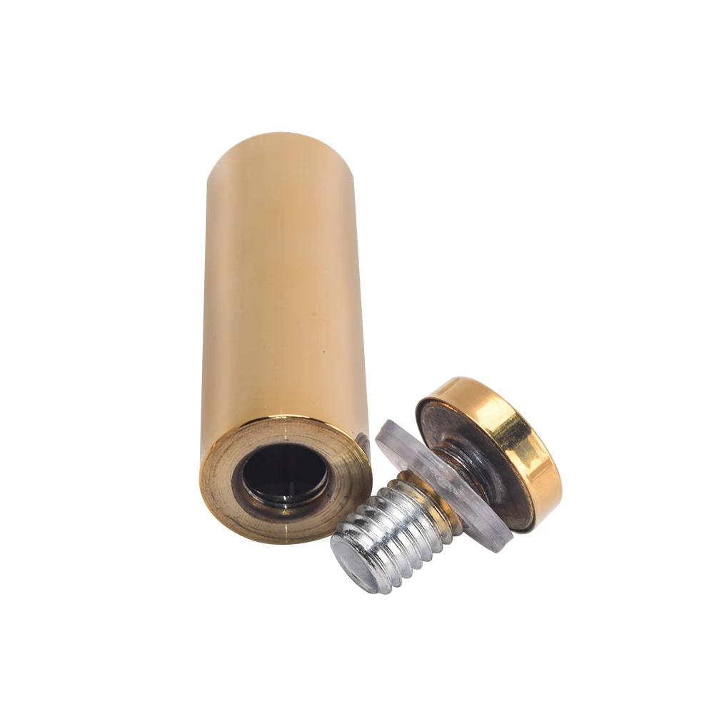 Custom stand off barrel manufacturer professional brass stainless steel glass standoff Iron